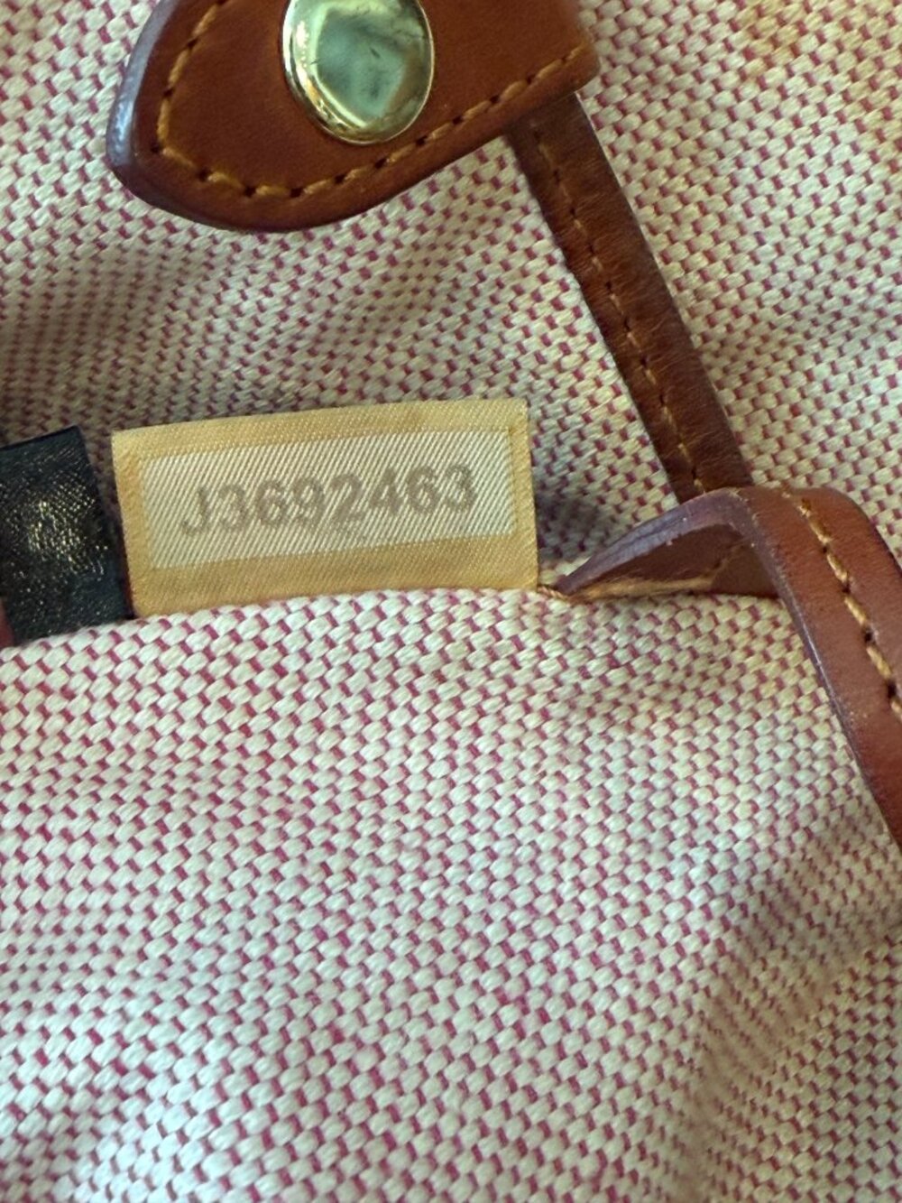 Dooney & Bourke Vintage Pebble Leather Satchel Bag | Black/Tan - Picture 16 of 16